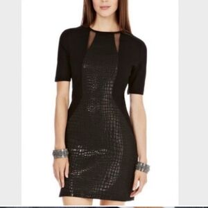 Coast Black Cersei Snake Sheath Dress